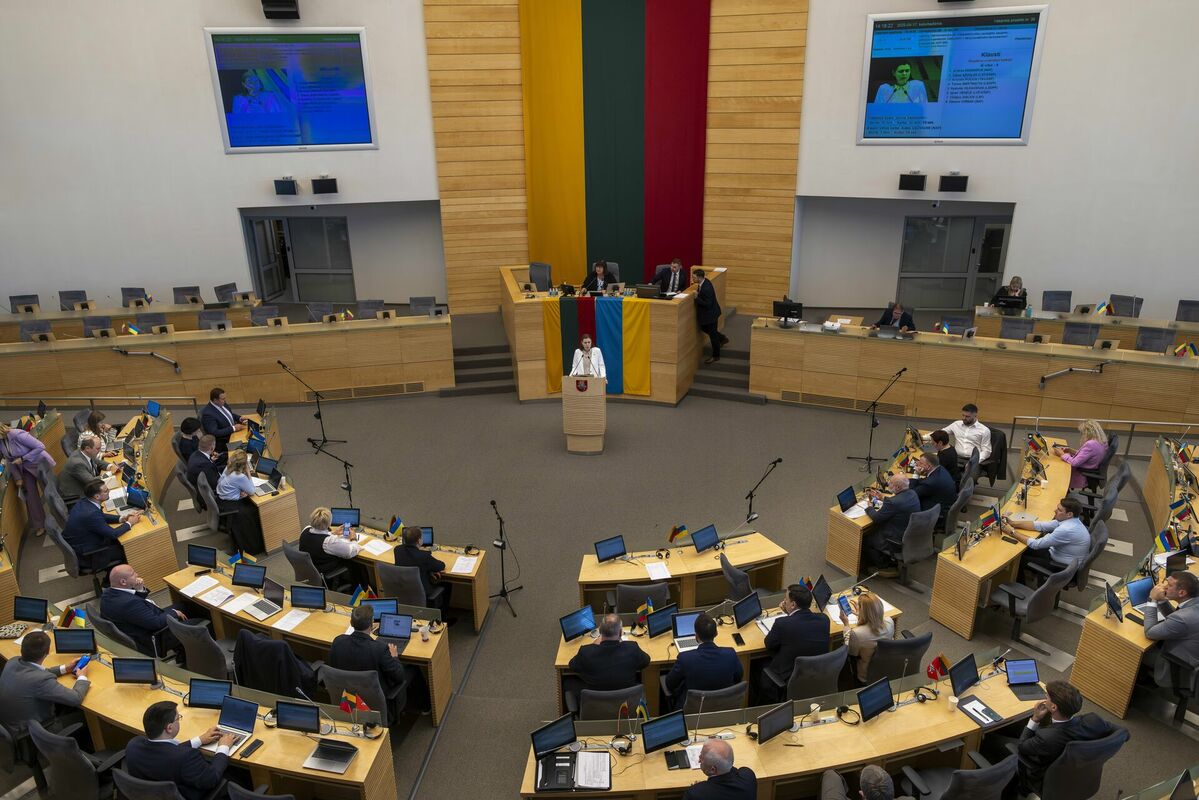 Lietuvas Seims. Foto: AP Photo/Mindaugas Kulbis