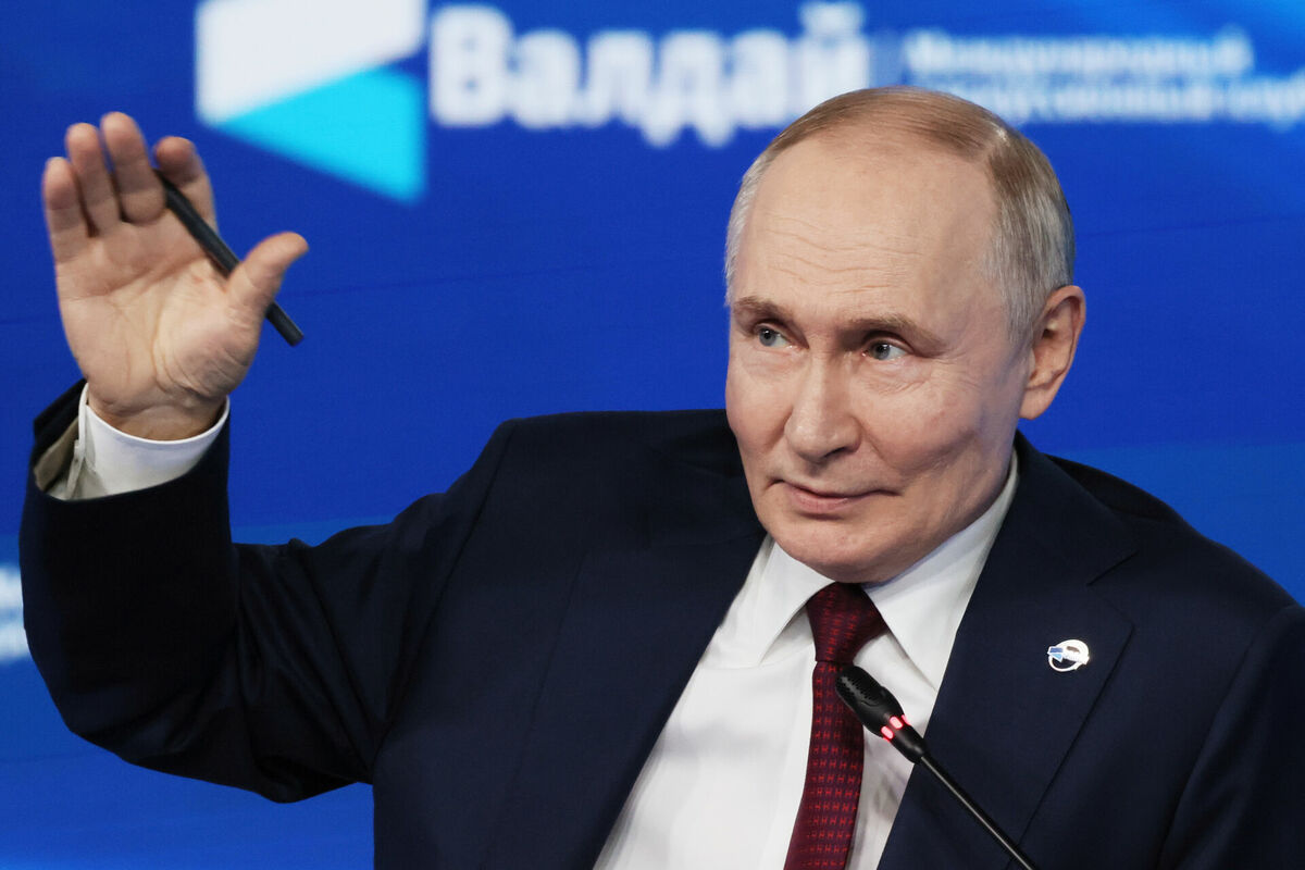 Vladimirs Putins. Foto: scnpix/Mikhail Metzel, Sputnik, Kremlin Pool Photo via AP