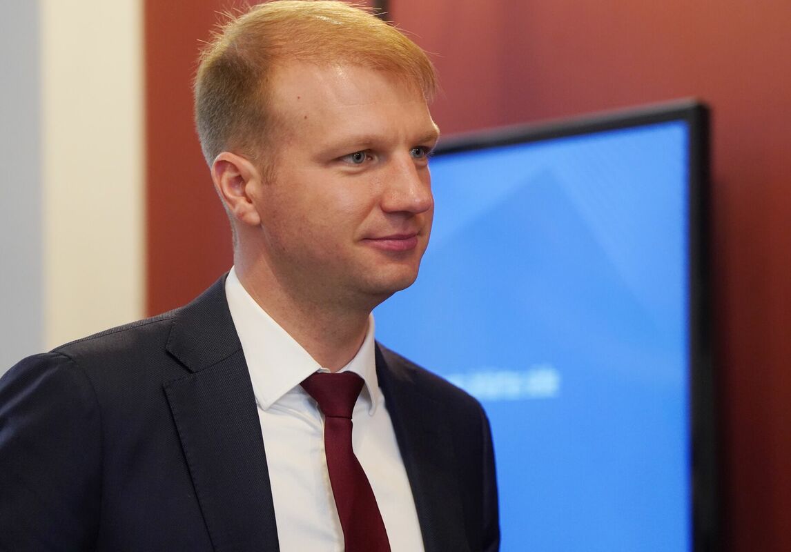 Klimata un enerģētikas ministrs Kaspars Melnis. Foto: Lita Millere/LETA