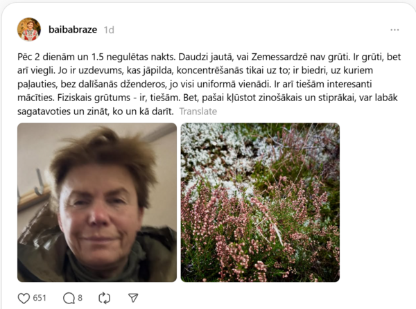 Foto: Ekrānuzņēmums no "Threads"
