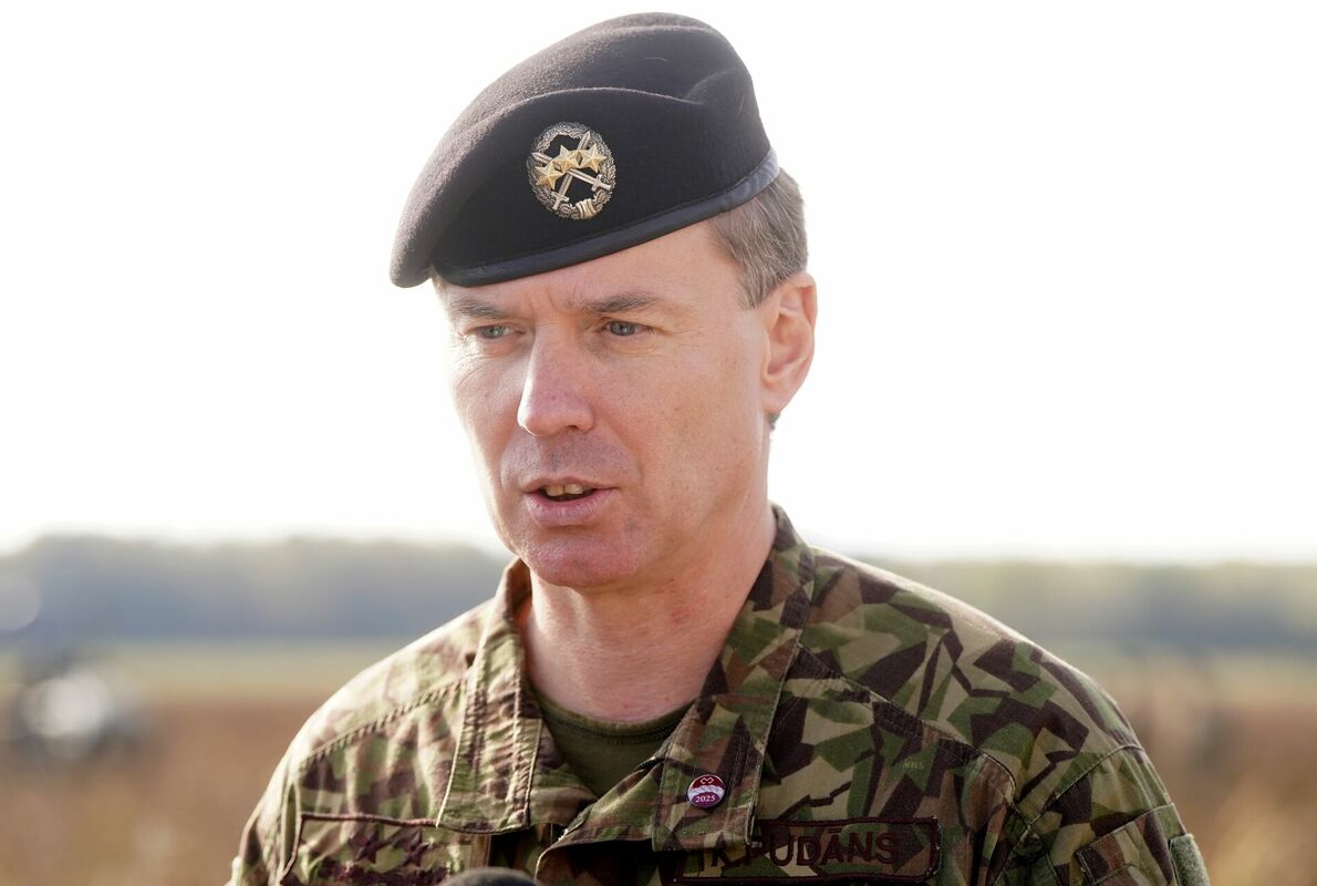 Nacionālo bruņoto spēku komandieris ģenerālmajors Kaspars Pudāns. Foto: Paula Čurkste/LETA