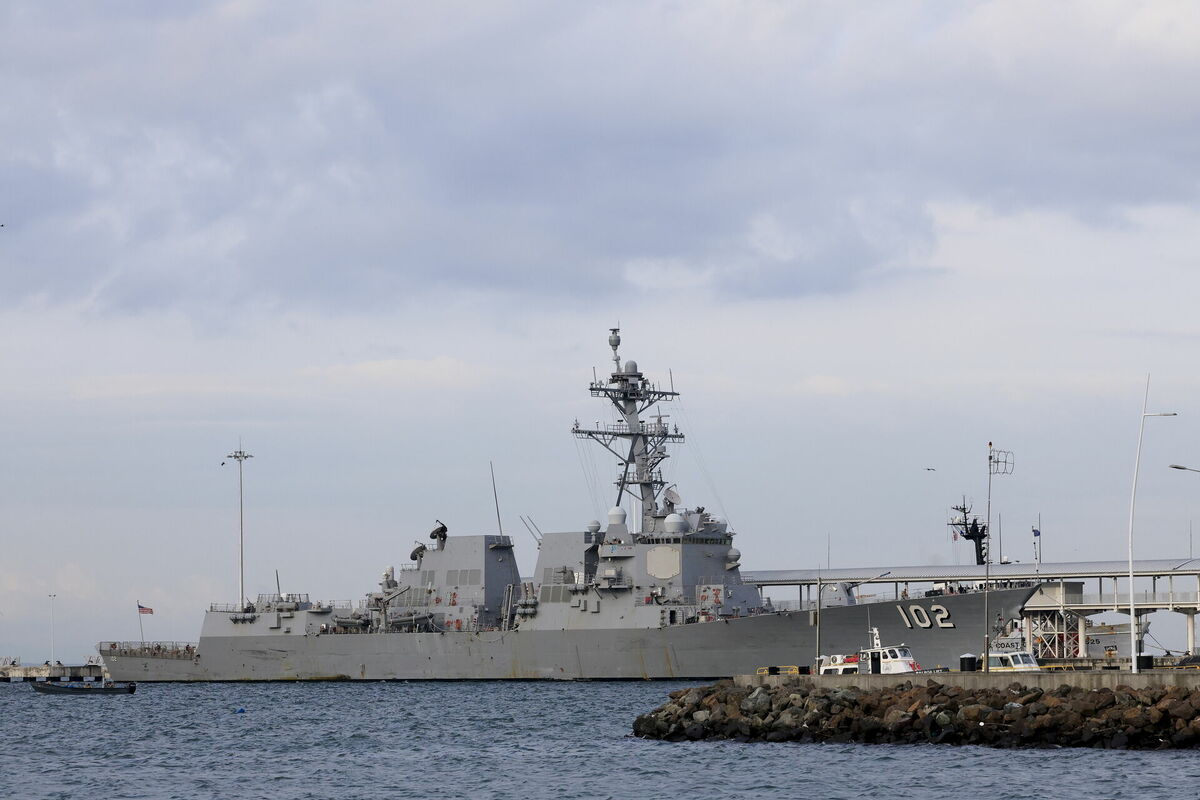 ASV militārais kuģis. Foto: EPA/BIENVENIDO VELASCO/Scanpix