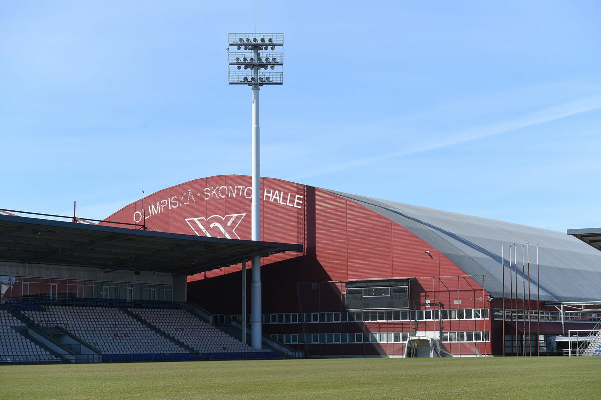 Olimpiskais "Skonto" stadions. Foto: Edijs Pālens/LETA