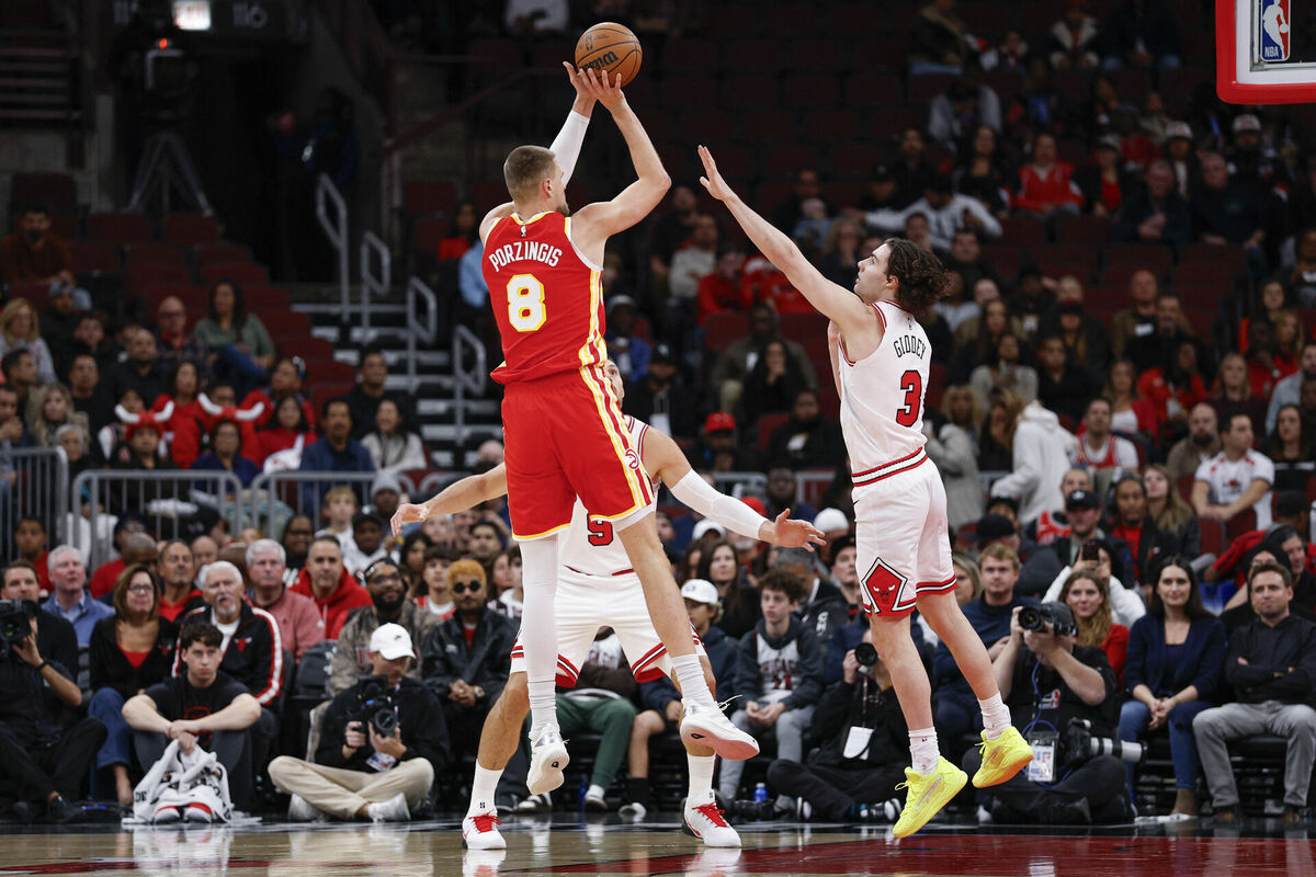 Kristaps Porziņģis. Foto: scanpix/Kamil Krzaczynski-Imagn Images