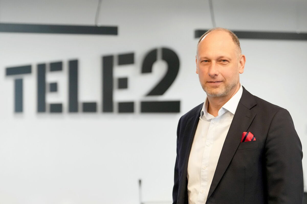 "Tele2 Latvijā" valdes priekšsēdētājs Valdis Vancovičs. Foto: Edijs Pālens/LETA
