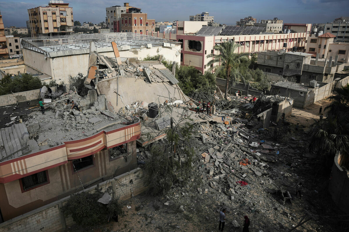 Izraēlas radītie postījumi Gazā. Foto: AP Photo/Abdel Kareem Hana