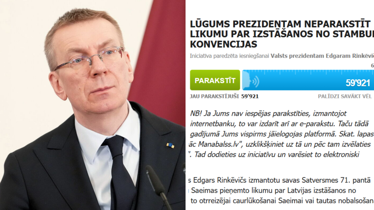 Foto: Ekrānuzņēmums no manabalss.lv/LETA