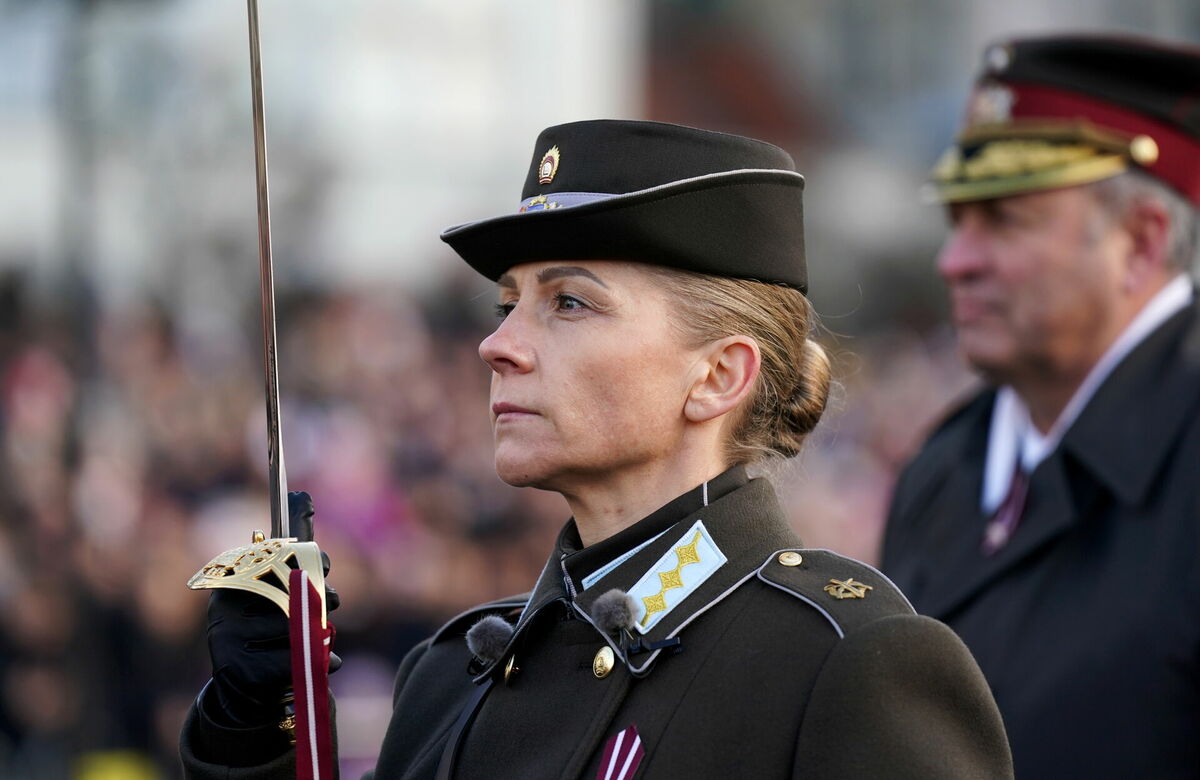 Nacionālo bruņoto spēku Štāba bataljona komandiere pulkvede Antoņina Bļodone. Foto: Evija Trifanova / LETA