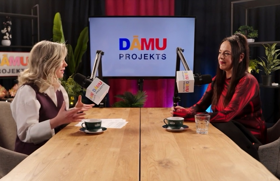 Foto: Ekrānuzņēmums no raidījuma "Dāmu projekts"