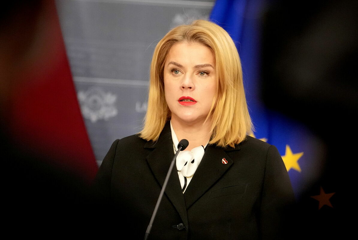 Ministru prezidente Evika Siliņa. Foto: Edijs Pālens/LETA