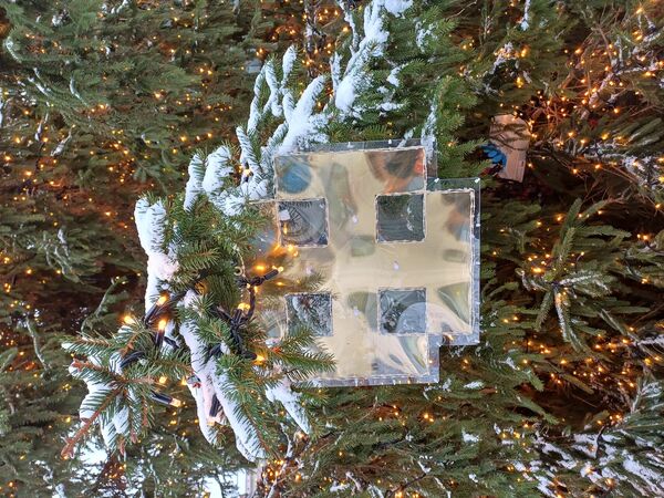 Rīgas galvenā egle Rātslaukumā. Foto: 360 Ziņas