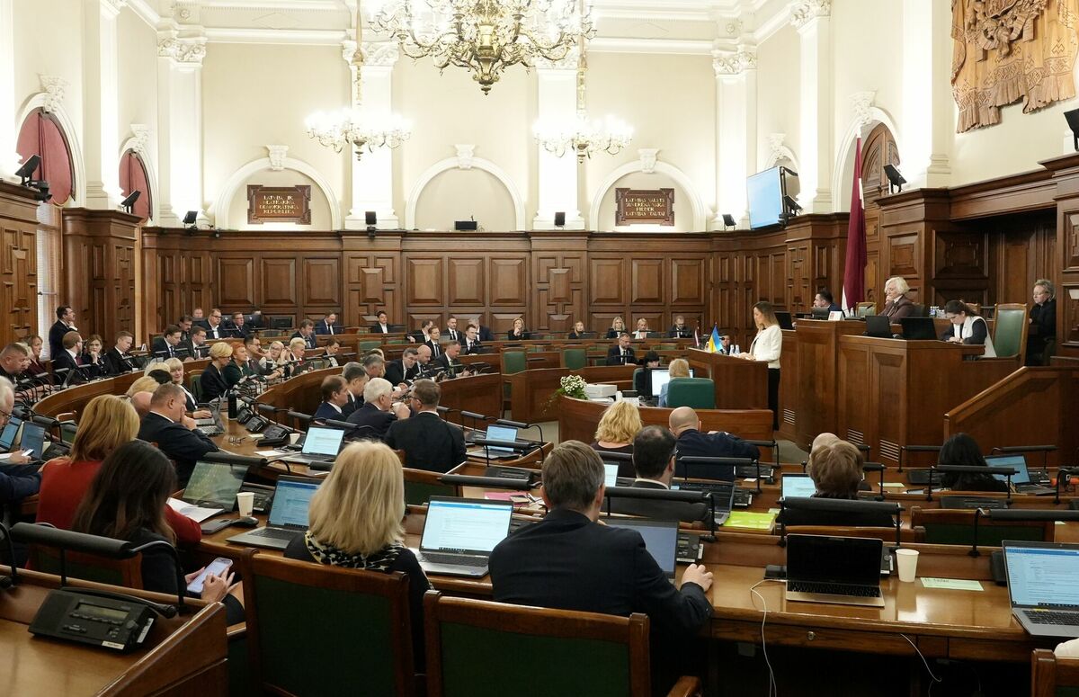 Saeimas sēde. Foto: Evija Trifanova/LETA
