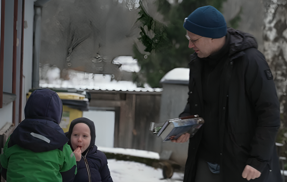 Ekrānuzņēmums no raidījuma "Ģimene burkā"