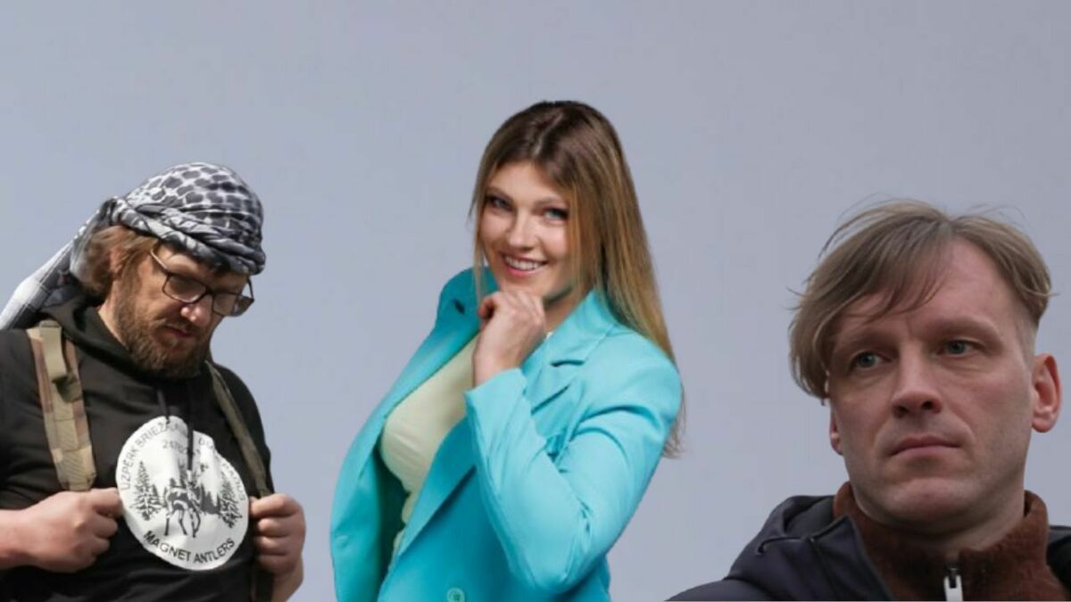 Ekrānuzņēmi no šova "Slavenības. Bez filtra", 1188.lv kolāža