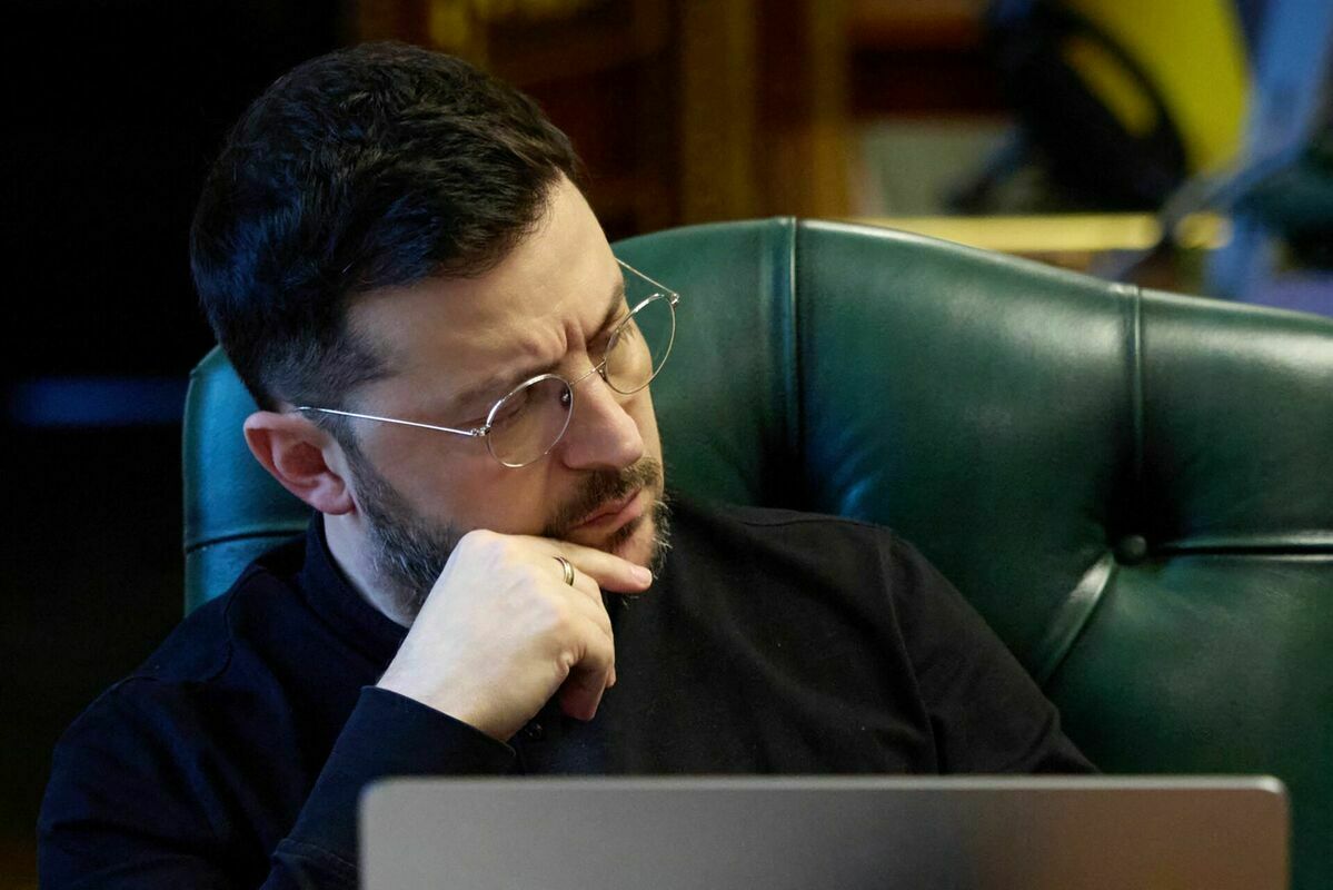 Volodimirs Zelenskis. Foto: KRAINIAN PRESIDENTIAL PRESS SERVICE / AFP)