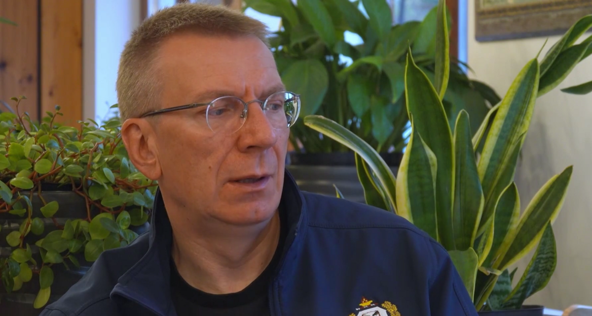 Valsts prezidents Edgars Rinkēvičs. Foto: Ekrānuzņēmums no intervijas