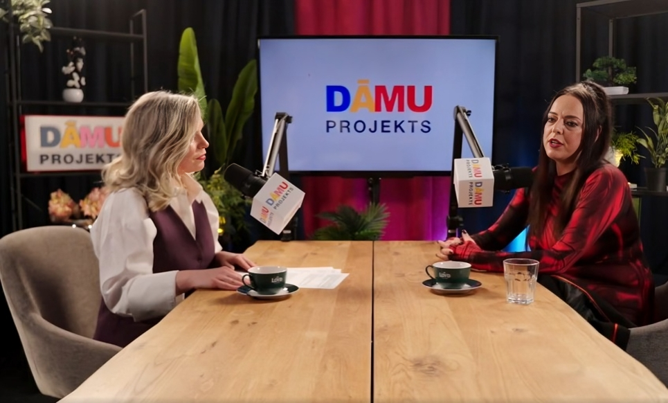 Foto: Ekrānuzņēmums no raidījuma "Dāmu projekts"