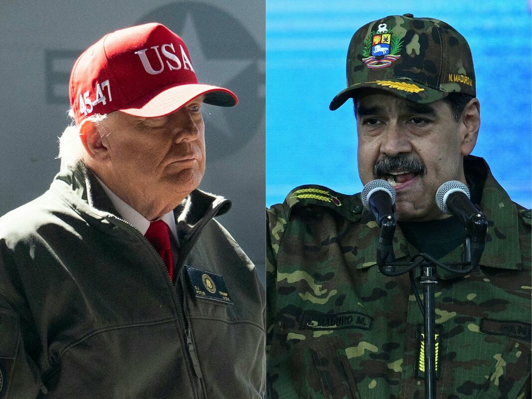 Donalds Tramps, Nikolass Maduro. Foto: scanpix/SAUL LOEB and Federico PARRA / AFP