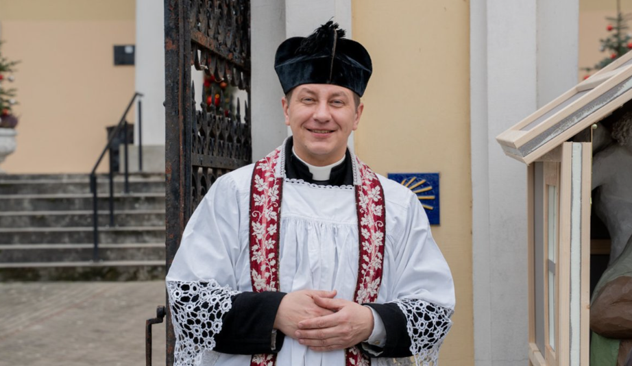 Marius Talutis, Sv. Ludvika draudzes priesteris . Foto: Alytus pilsētas pašvaldība.