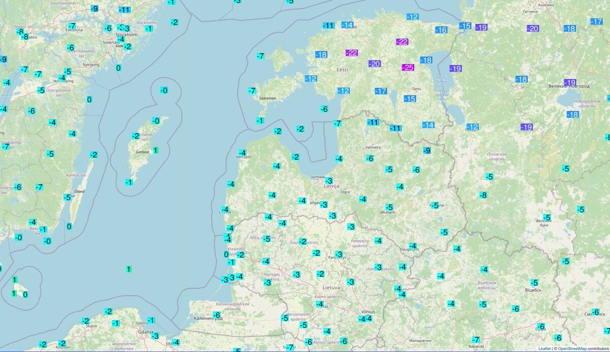 Foto: Facebook/Martins Bergšteins - Meteo Latvia  