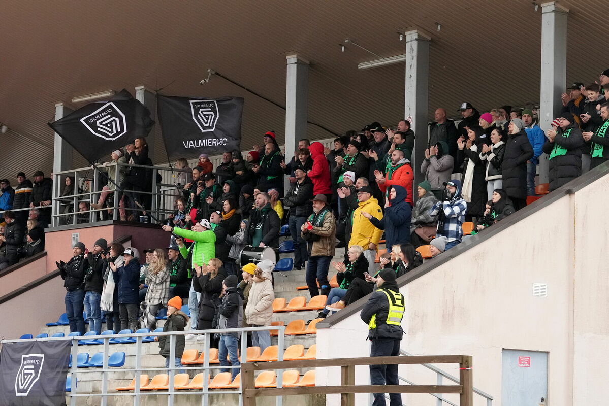 FC Valmiera spēle. Foto: LETA