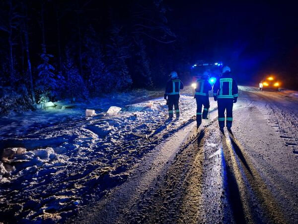 Avārija Tukuma novadā, Smārdes pagastā. Foto: 360 ZiņasAvārija Tukuma novadā, Smārdes pagastā. Foto: 360 Ziņas