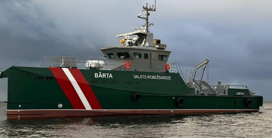 Patruļkuģis "Bārta". Foto: Publicitātes attēls