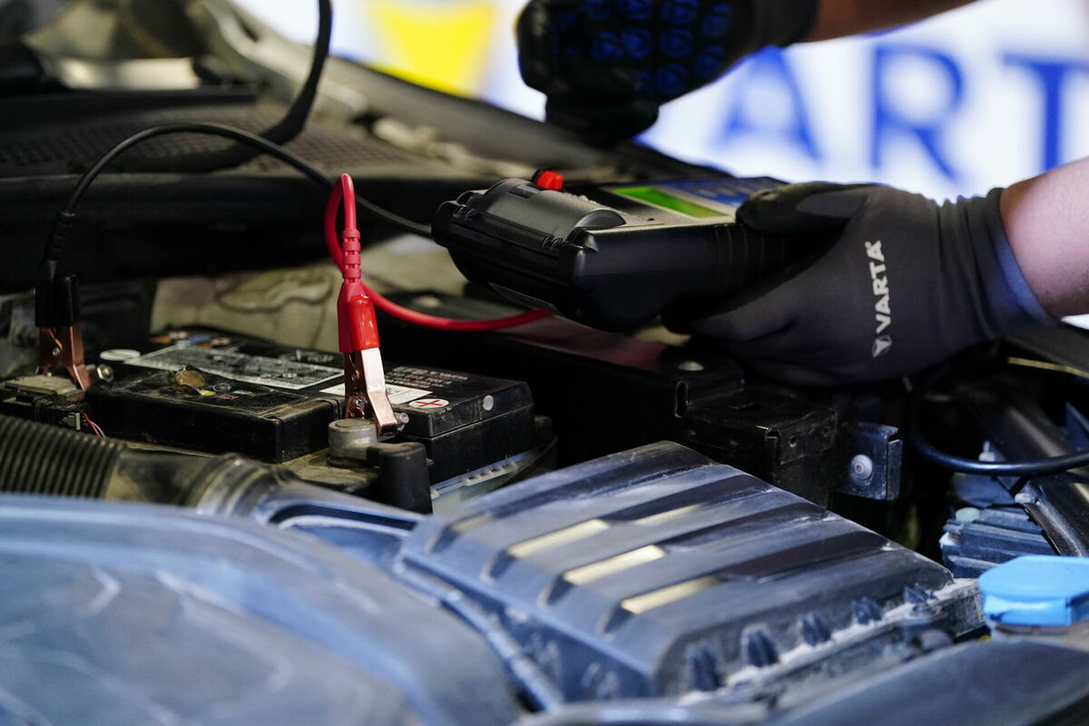 Auto akumulators. Foto: LETA
