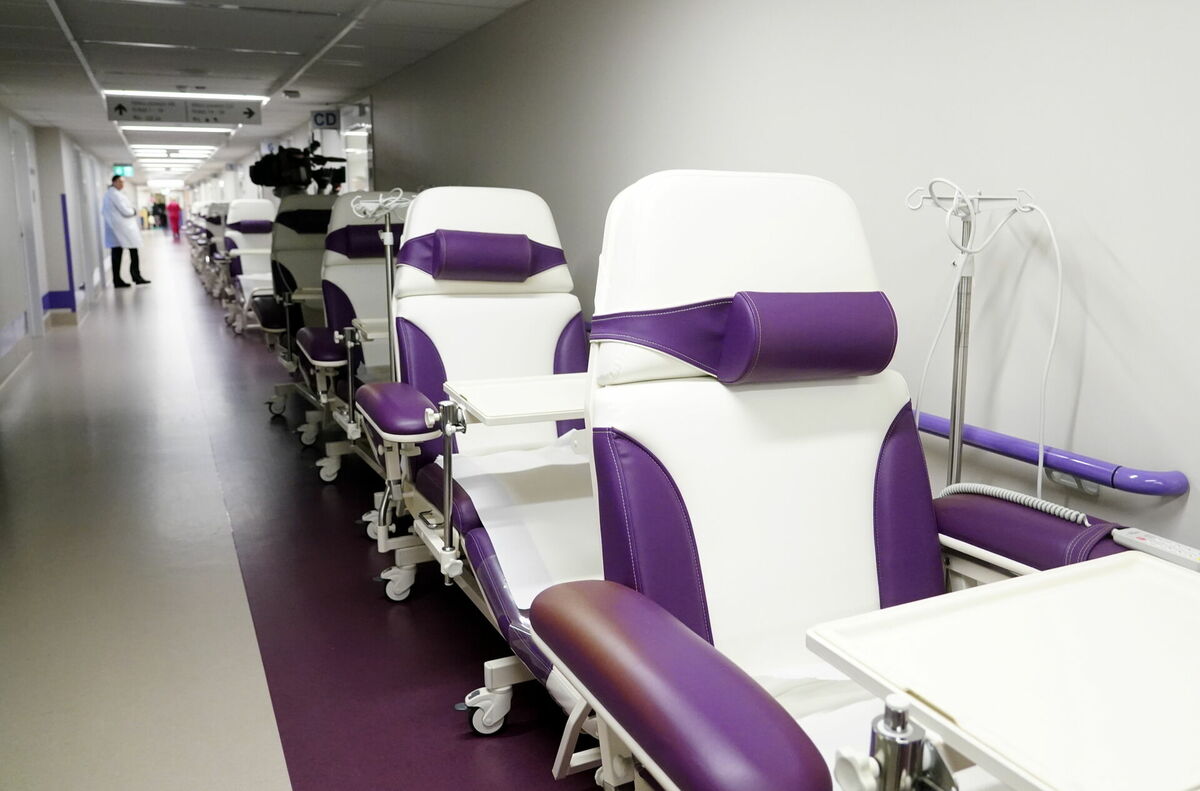 Rīgas Austrumu klīniskās universitātes slimnīcas Ķīmijterapijas dienas stacionāra telpas stacionārā "Latvijas Onkoloģijas centrs". Foto: LETA