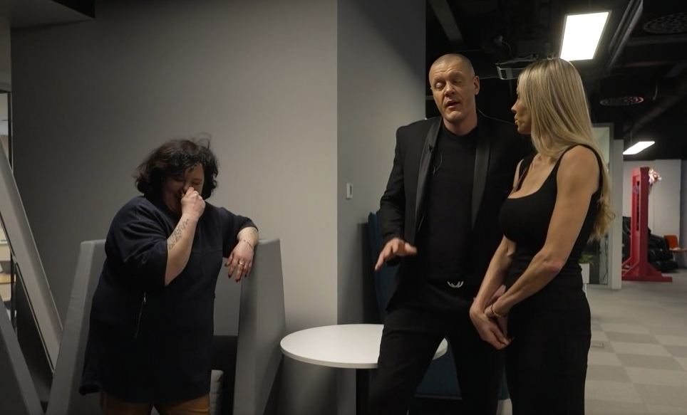 Ekrānuzņēmums no šova "Slavenības. Bez filtra"