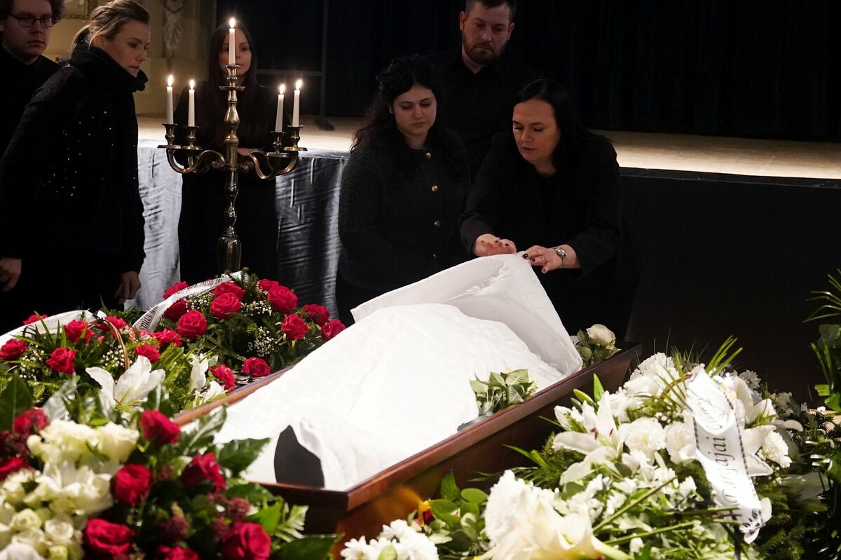 Uļjanas Semjonovas bēres. Foto: LETA