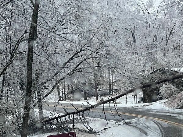 Vētras postījumi Tenesī štatā. Foto: Ekrānuzņēmums no X