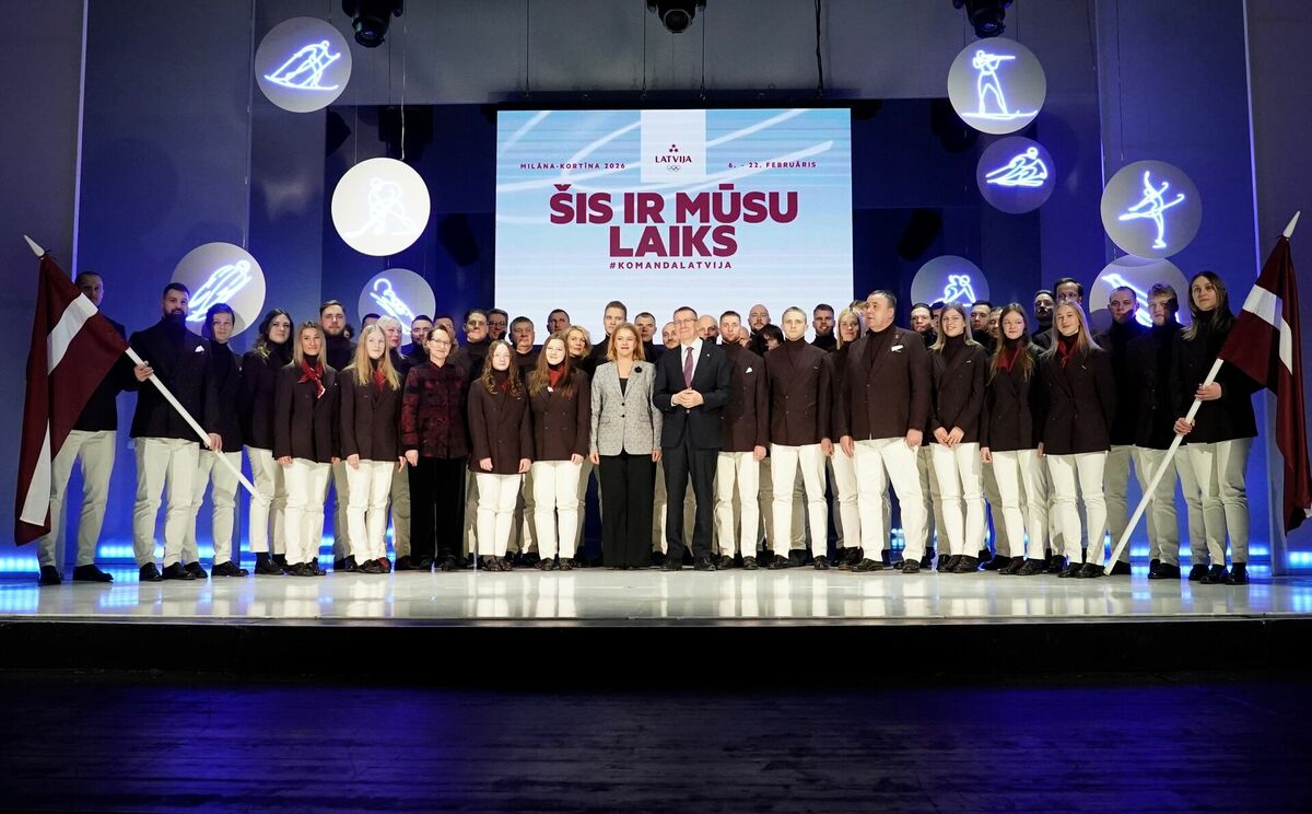 Latvijas sporisti. Foto: Ieva Leiniša/LETA
