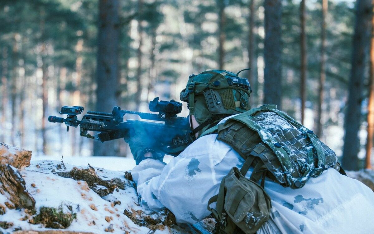 Latvijas karavīrs. Foto: Latvijas armija