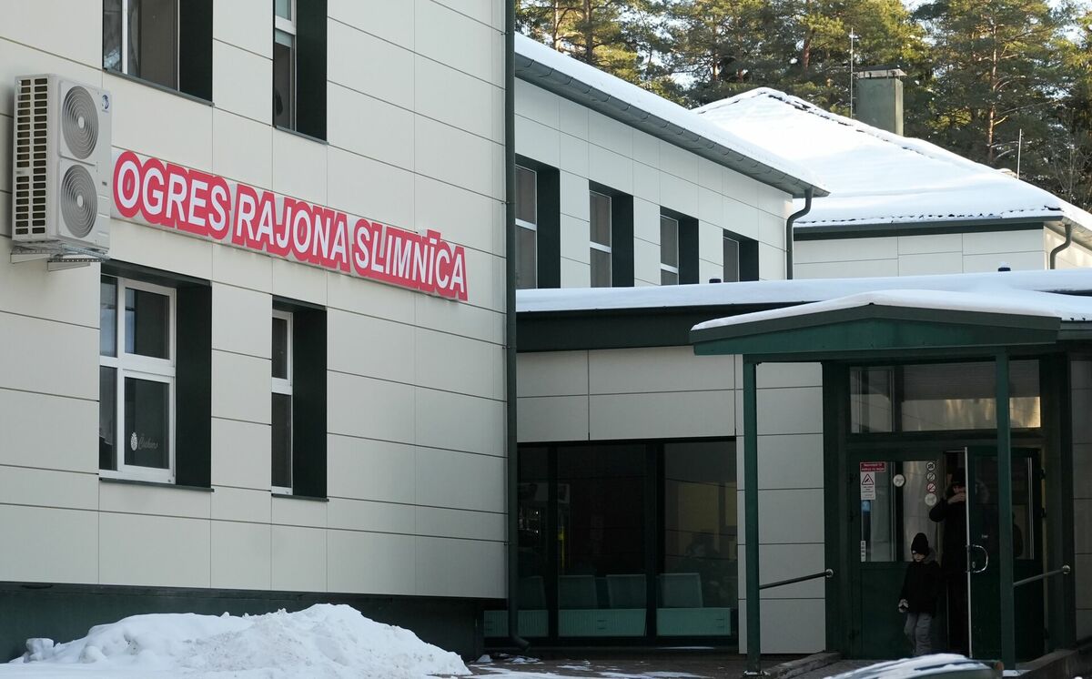 Ogres rajona slimnīca. Foto: Paula Čurkste/LETA