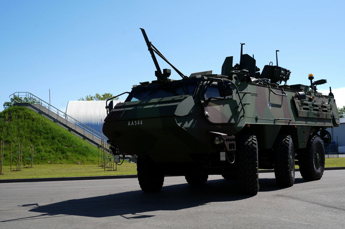 "Patria" 6x6 bruņumašīna. Foto: LETA