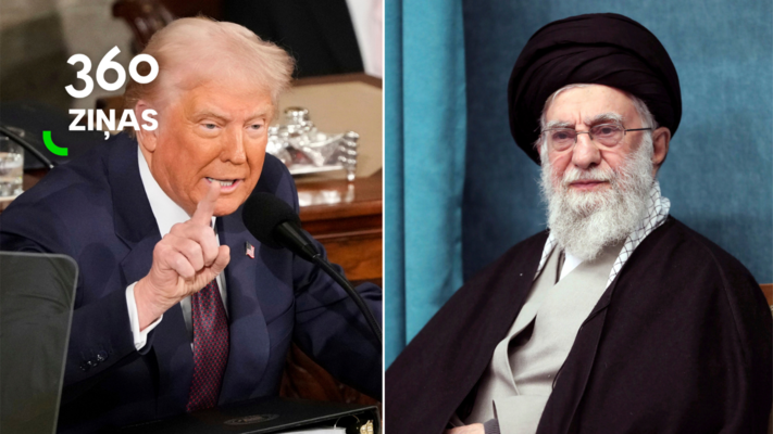 ASV prezidents Donalds Tramps un Irānas līderis Alī Hāmenejī. Foto: Scanpix