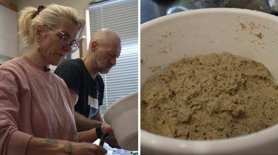 Ekrānuzņēmums no raidījuma "Ģimene burkā"