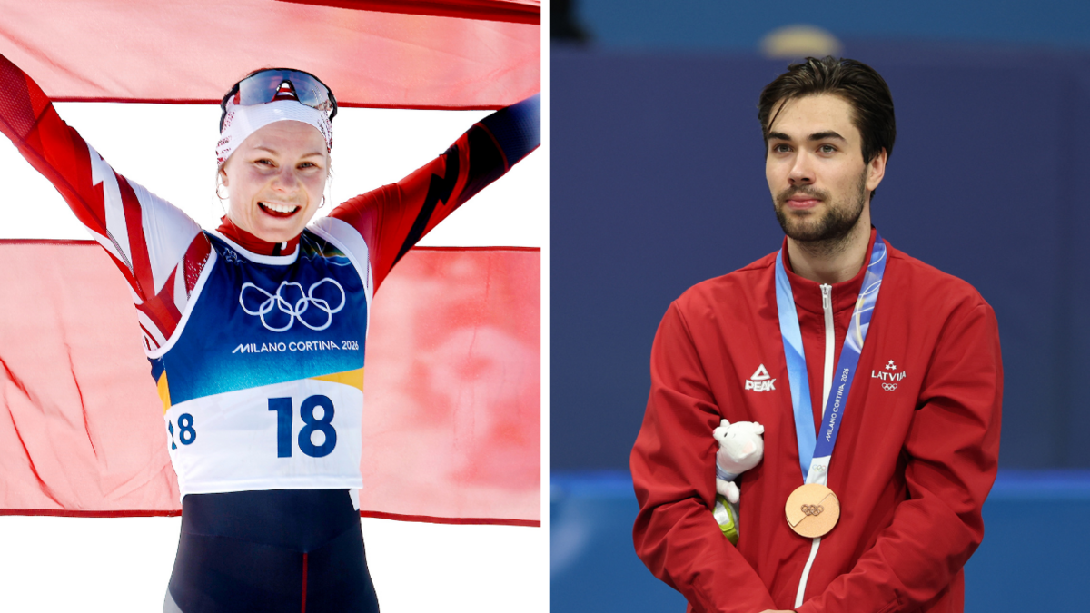 Latvijas karognesēji. Foto: LETA