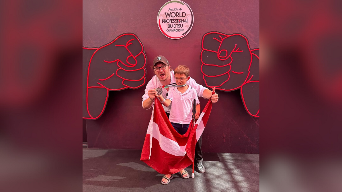 Mihails ar treneri Kirilu Poltoraku. Foto: mishajiujitsu/Instagram