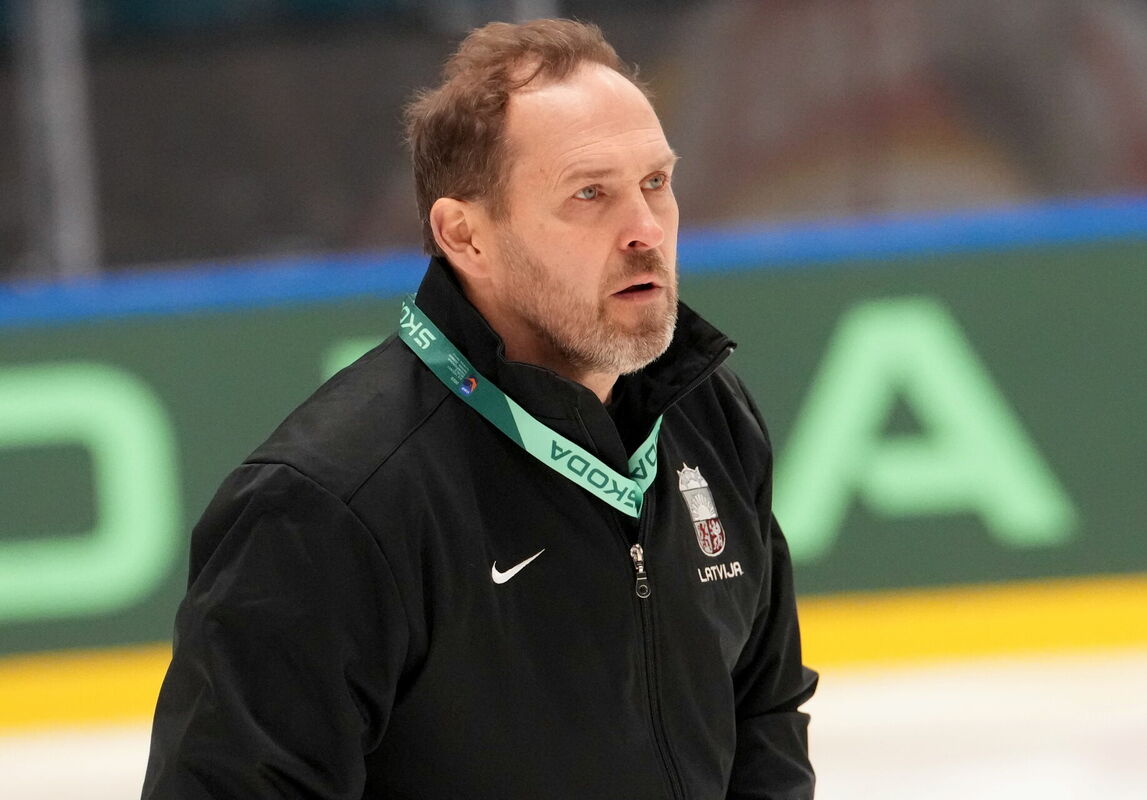 Latvijas hokeja izlases trenera asistents Artūrs Irbe. Foto: LETA