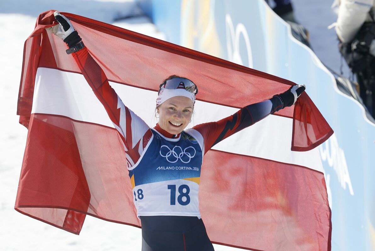 Distanču slēpotāja Patrīcija Eiduka. Foto: Toms Kalniņš/LETA/LOK