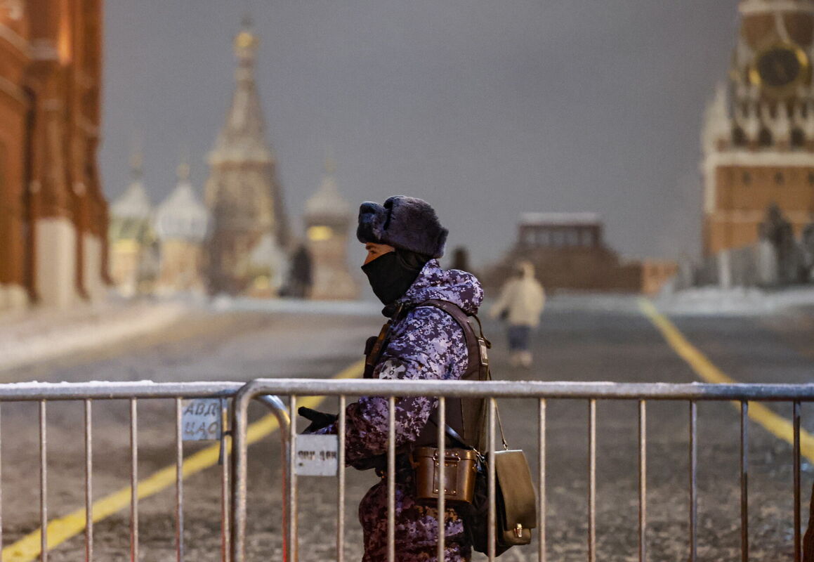 Okupantu policists. Foto: EPA/SERGEI ILNITSKY/Scanpix