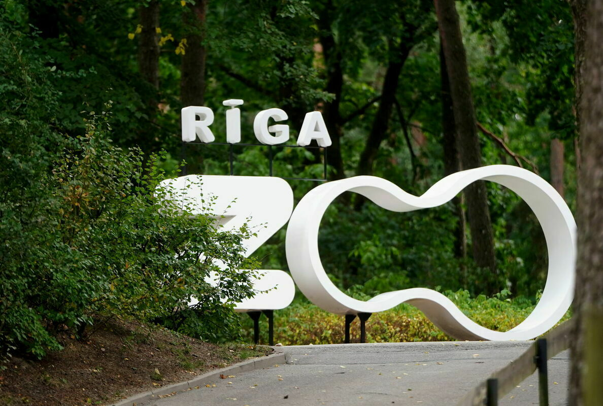 Rīgas zooloģiskajā dārza teritorija. Foto: Zane Bitere/LETA