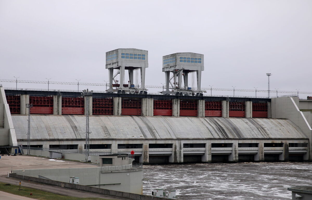 Pļaviņu HES. Foto: Paula Čurkste/LETA