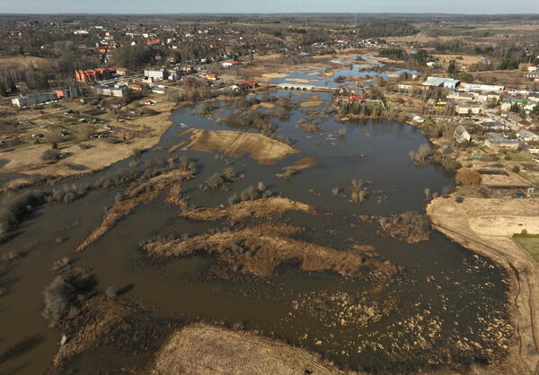 Pārplūdusi Abava pie Kandavas. Foto: LETA