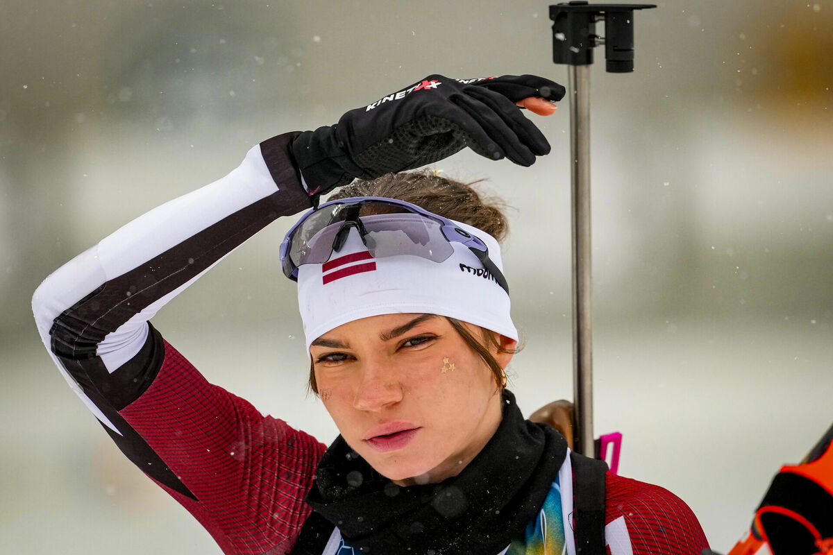 Latvijas biatloniste Estere Volfa. Foto: LETA