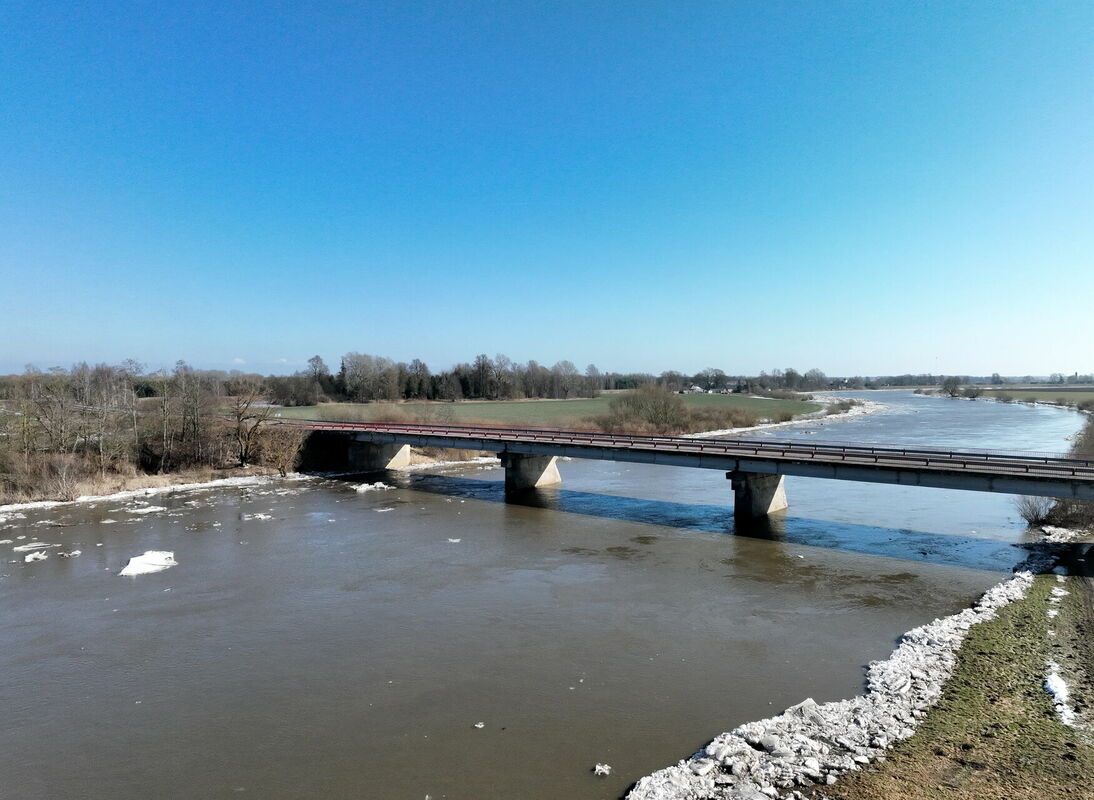 Lielupe Staļģenē. Foto: LETA