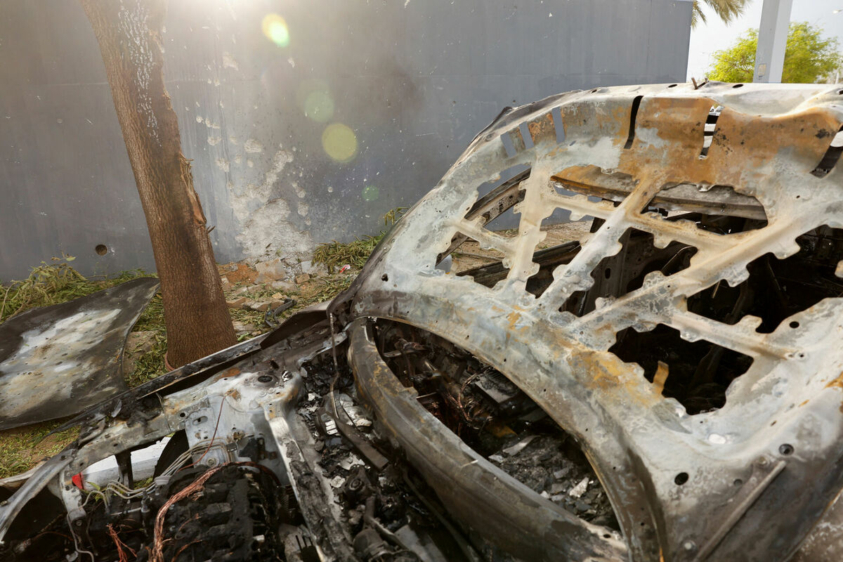 Postījumi Izraēlā pēc Irāna uzbrukuma. Foto: REUTERS/Tomer Appelbaum/Scanpix