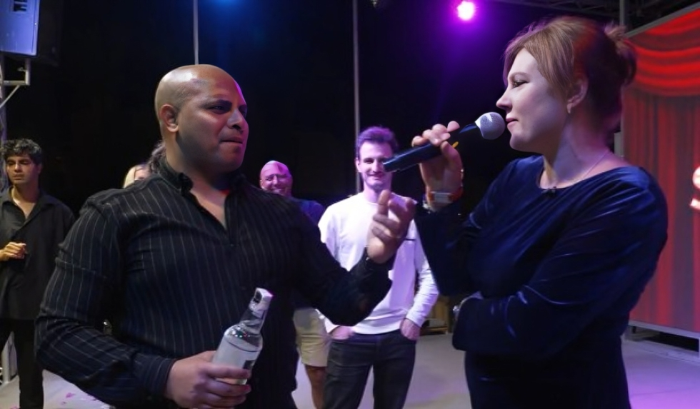 Ekrānuzņēmums no šova "Slavenības. Bez filtra"